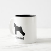 Got Schnauzer Zweifarbige Tasse (Vorderseite Links)