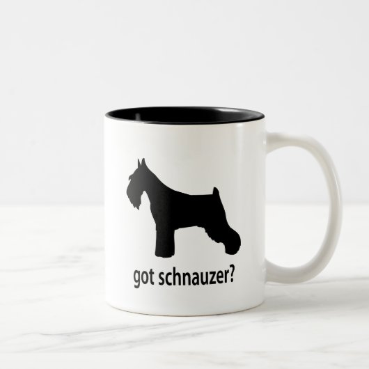 Got Schnauzer Zweifarbige Tasse (Rechts)