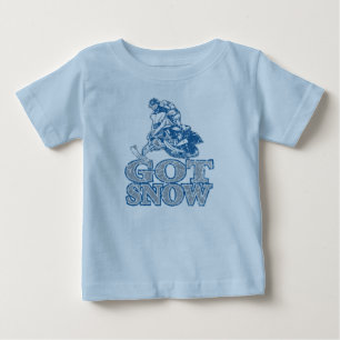 Got-Schnee-bedrückt-GreyBlu Baby T-shirt
