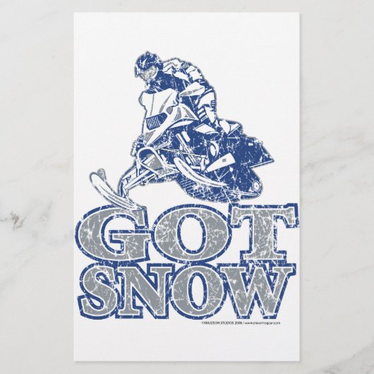Got-Schnee-bedrückt-GreyBlu Briefpapier (Vorderseite)