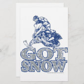 Got-Schnee-bedrückt-GreyBlu Briefpapier (Vorne/Hinten)