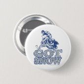 Got-Schnee-bedrückt-GreyBlu Button (Vorne & Hinten)
