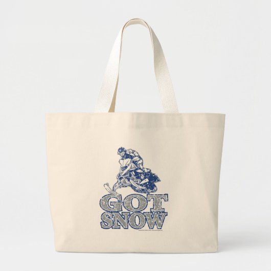 Got-Schnee-bedrückt-GreyBlu Jumbo Stoffbeutel (Vorne)