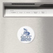 Got-Schnee-bedrückt-GreyBlu Magnet (In Situ (Geschirrspüler))