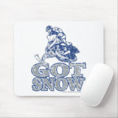 Got-Schnee-bedrückt-GreyBlu Mousepad (Mit Mouse)