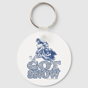 Got-Schnee-bedrückt-GreyBlu Schlüsselanhänger
