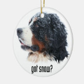 got Schnee? Bernese Gebirgshund Keramik Ornament (Links)