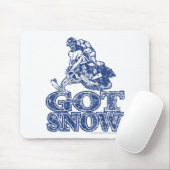 Got-Schnee-Beunruhigen-Blau Mousepad (Mit Mouse)