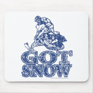 Got-Schnee-Beunruhigen-Blau Mousepad