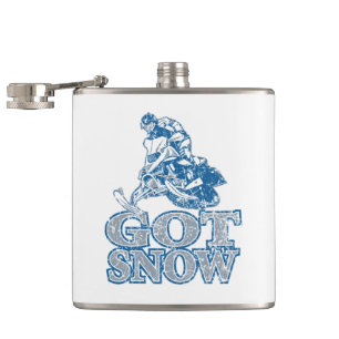 Got-Schnee-Beunruhigt-GreyBlu Flachmann