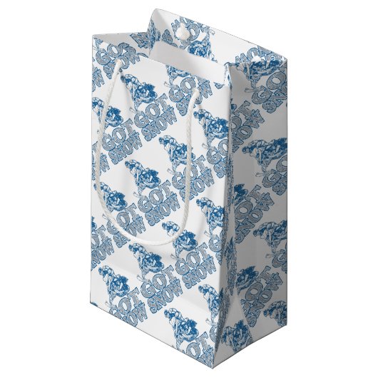 Got-Schnee-Beunruhigt-GreyBlu Kleine Geschenktüte (Vorderseite Schrägansicht)