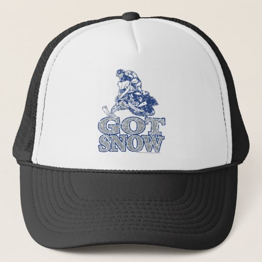Got-Schnee-Beunruhigt-GreyBlu Truckerkappe (Vorderseite)