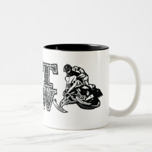 GOT-SCHNEE-SCHWARZ-BUMPER ZWEIFARBIGE TASSE