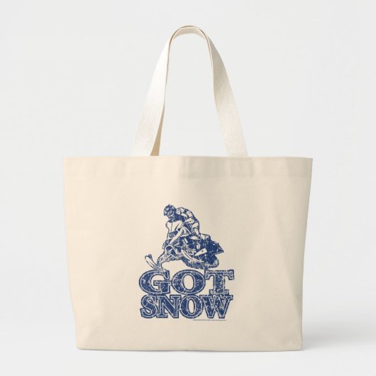 Got-schneebeängstigend-blau Jumbo Stoffbeutel (Vorne)