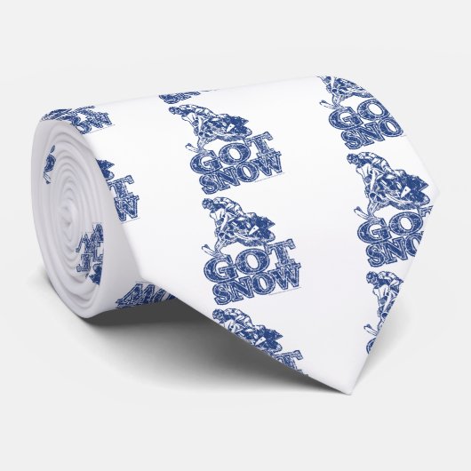 Got-schneebeängstigend-blau Krawatte (Gerollt)