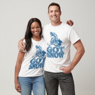 Got-schneebeängstigend-blau T-Shirt