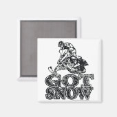 Got schneebekümmert magnet (Vorderseite/Rückseite)