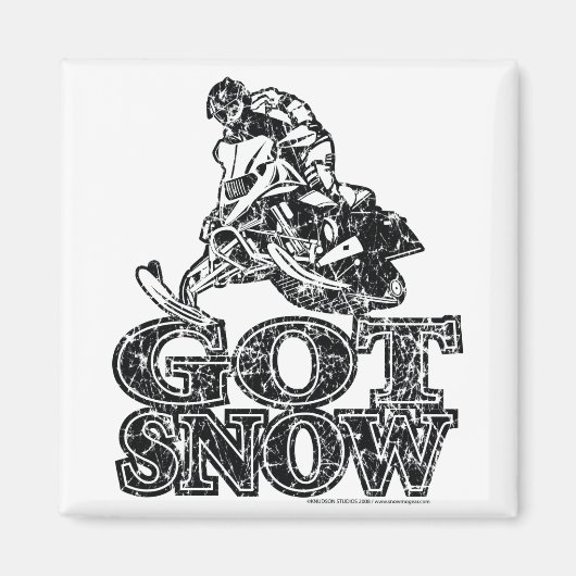 Got schneebekümmert magnet (Vorne)