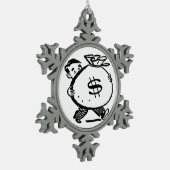 GOT? SCHNEEFLOCKEN Zinn-Ornament (Links)