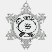 GOT? SCHNEEFLOCKEN Zinn-Ornament (Vorderseite)