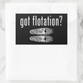 Got Schneeschuhe Rechteckiger Aufkleber (Tasche)