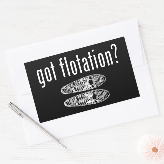 Got Schneeschuhe Rechteckiger Aufkleber (Umschlag)