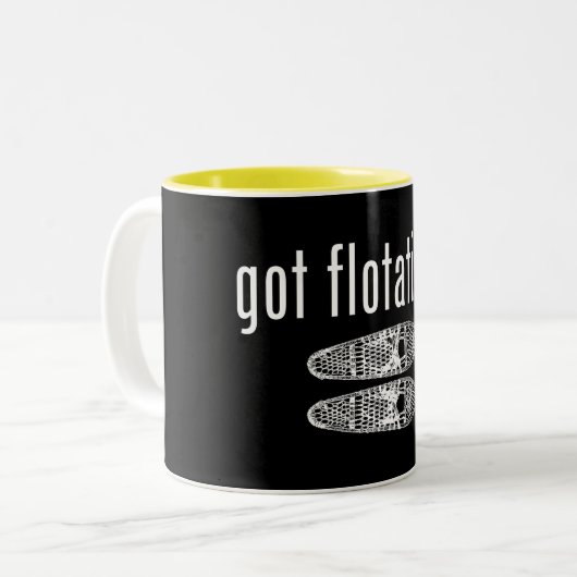 Got Schneeschuhe Zweifarbige Tasse (Vorderseite Links)