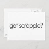 Got Scrappleã, Postkarte (Vorne/Hinten)