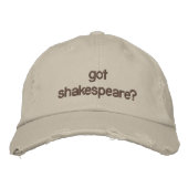 got Shakespeare? Bestickte Kappe (Vorderseite)