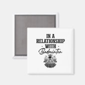 Got Shuttle Badminton Player Shuttle Racket 1 Magnet (Vorderseite/Rückseite)