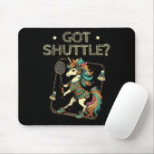 Got Shuttle Badminton Player Shuttle Racket 2 Mousepad (Mit Mouse)