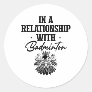 Got Shuttle Badminton Player Shuttle Racket Runder Aufkleber