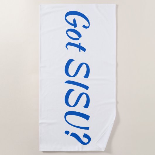 Got SISU Finnisches Badetuch (Vorderseite)