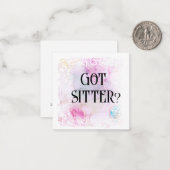 *~* GOT SITTER? AP63 Relationship Flat Note Card Mitteilungskarte (Vorderseite/Rückseite Beispiel)