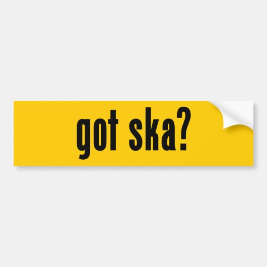 got ska? autoaufkleber (Vorne)