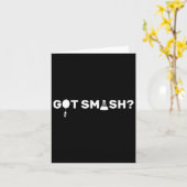 Got Smash Funny Badminton Shuttle Badminton Lover Karte (Gelbe Blume)