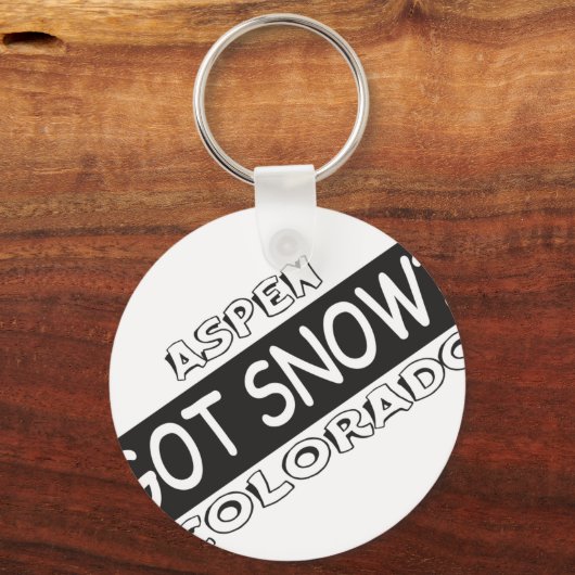 Got Snow - Aspen Schlüsselanhänger (Vorderseite)