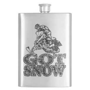 Got Snow Snowmobiler Flachmann
