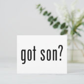 got Sohn? Postkarte (Stehend Vorderseite)