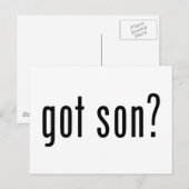 got Sohn? Postkarte (Vorne/Hinten)