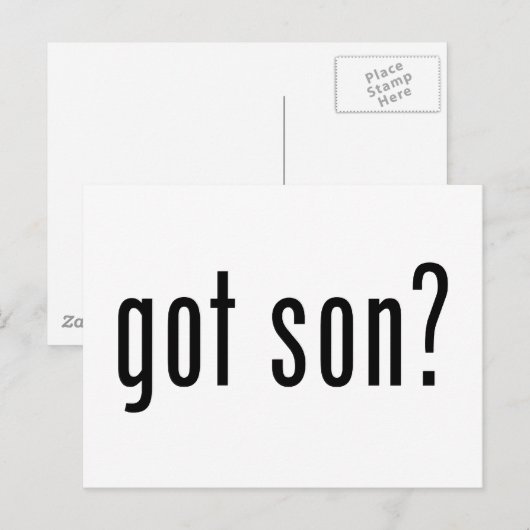 got Sohn? Postkarte (Vorne/Hinten)