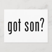 got Sohn? Postkarte (Vorderseite)
