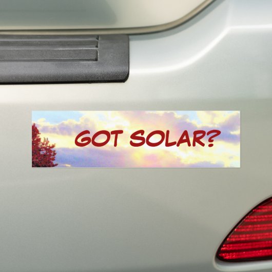GOT SOLAR? Autoaufkleber (Auf Auto)
