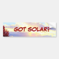 GOT SOLAR? Autoaufkleber