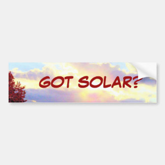 GOT SOLAR? Autoaufkleber