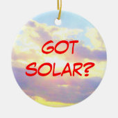 Got Solarverzierung Keramikornament (Vorne)