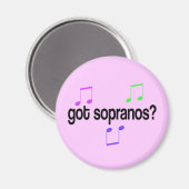 Got Sopranos Music Gift T - Shirt Magnet (Vorderseite/Rückseite)