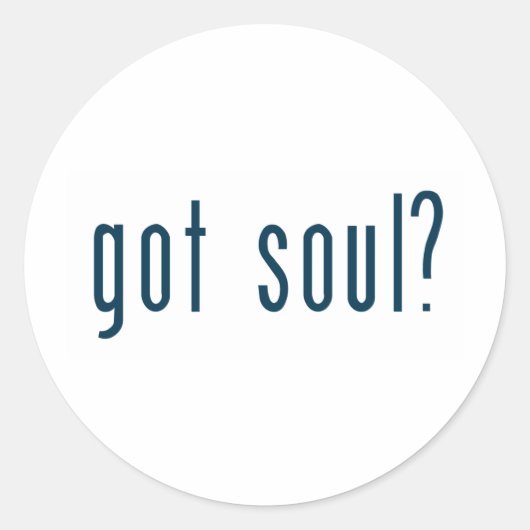 got Soul Runder Aufkleber (Vorderseite)