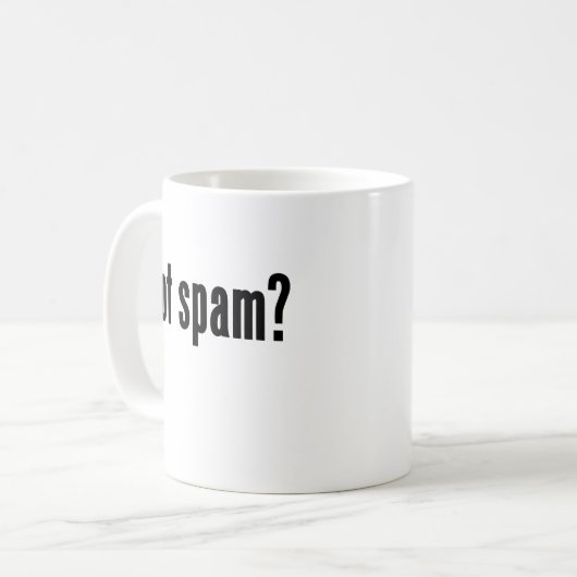 got Spam? Kaffeetasse (Vorderseite Links)