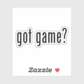 got Spiel? Aufkleber (Blatt)